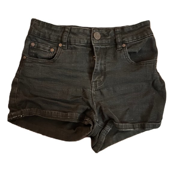 Pants - Black Jean Shorts